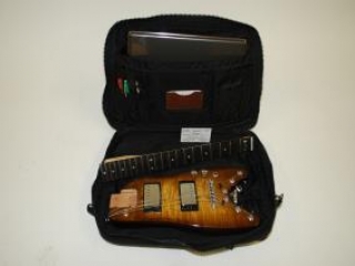 Detachable Neck Travel Guitar - Tobacco Sunburst Rambler™ ready to go in a computer bag