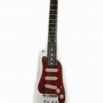 White STROBELCASTER Standard Electric Travel Guitar