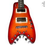 Electric Travel Guitar - Cherry Sunburst Rambler Classic from Strobel Guitars